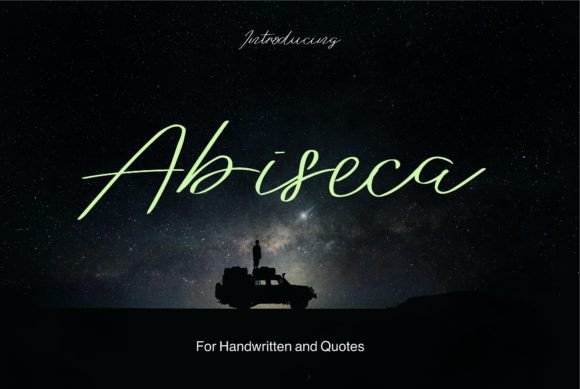 Abiseca: The Modern Script Font That Elevates Your Campaigns