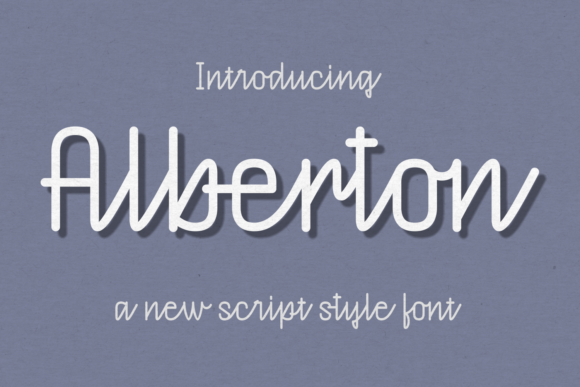 Alberton Script Font for Editorial Design and Branding