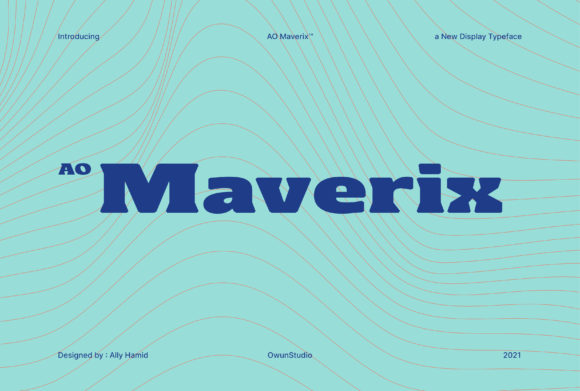 AO Maverix: A Bold Display Typeface for Modern Editorial Design
