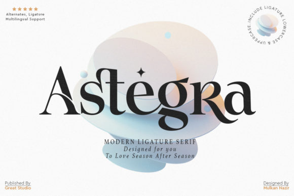 Astegra: A Modern Serif Font for Polished Branding