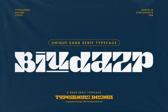 Biudazp: A Modern Sans Serif Font for Contemporary Editorial Design