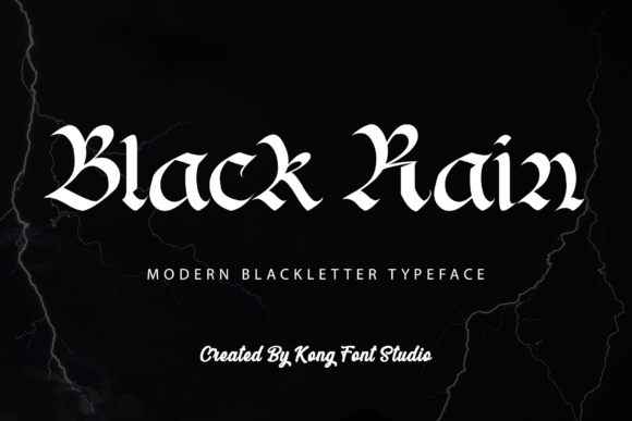 Black Rain: A Playful Script Font for Editorial Design