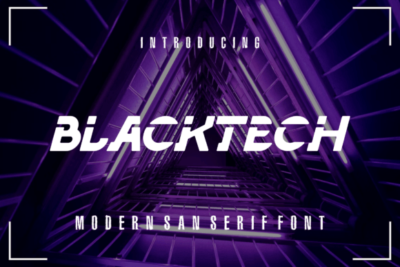 Blacktech Font for Bold Web Design