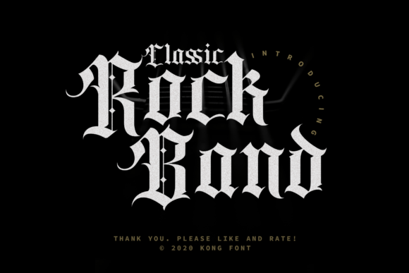 Classic Rock Band Font Review for Brand Designers