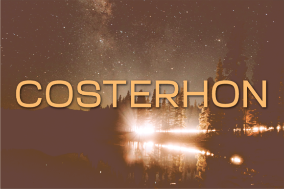 Costerhon: A Modern Sans Serif Font for Editorial Design