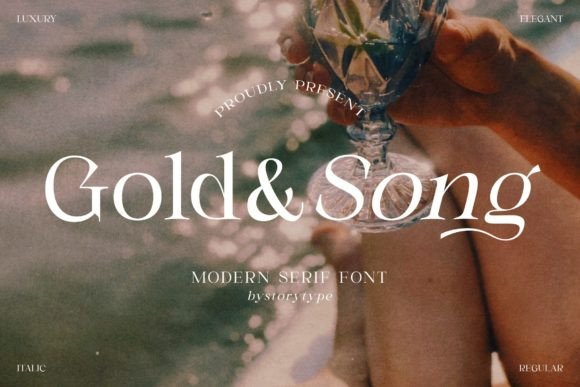 Gold Song Serif Font for Modern Branding