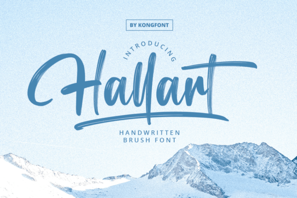 Hallart Brush Font for Editorial Design
