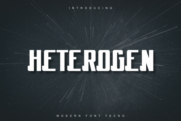 Heterogen: A Bold Serif Font for Digital Branding
