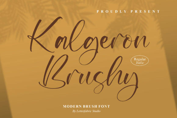 Kalgeron Brushy: A Script Font for Creative Projects