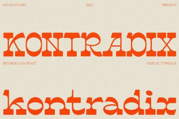 Kontradix: A Serif Font That Speaks Volumes in Design