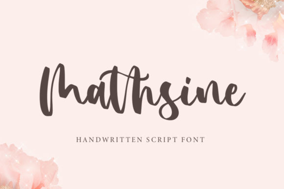 Mathsine: A Modern Script Font for Web Design