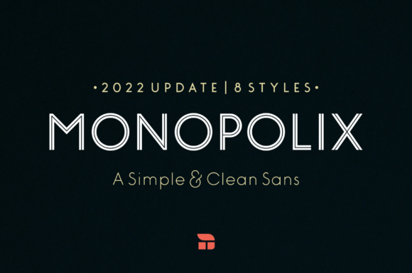 Monopolix: A Modern Font for Handmade Creations