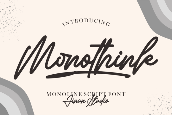 Monothink: A Modern Handwritten Font for Creative Makers