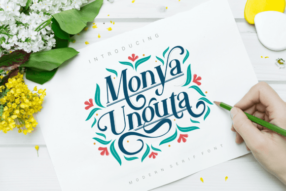 Monya Unguta Serif Font for Handmade Projects