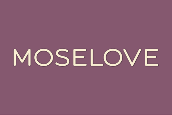 Moselove: A Modern Sans Serif Font for Professional Branding