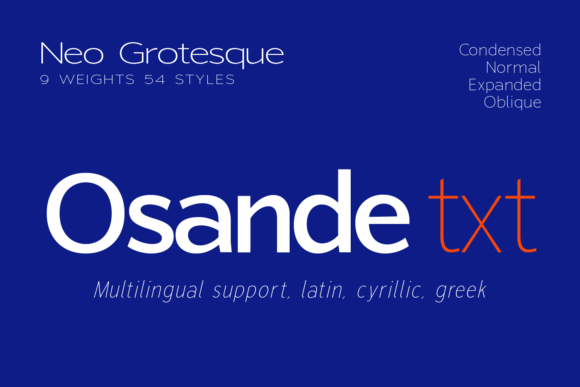 Osande Txt for Modern Web Design