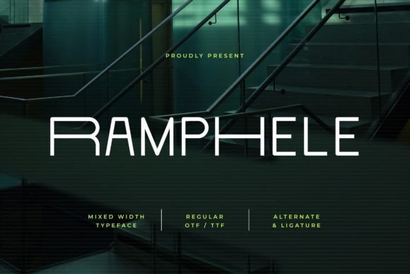 Ramphele: A Modern Mixed-Width Typeface for Branding Projects