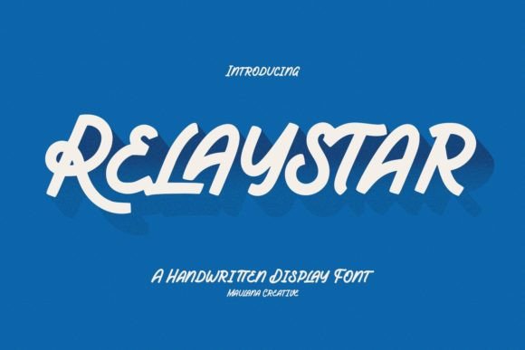 Relaystar: A Script Font for Modern Branding and Design