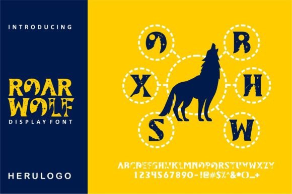 Roar Wolf: A Modern Decorative Font for Web Design