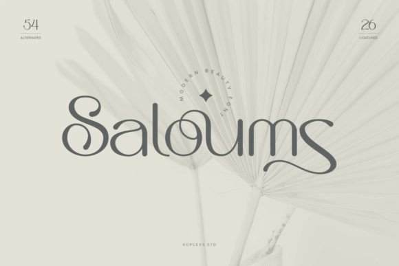 Saloums: A Modern Serif Font for Digital Branding