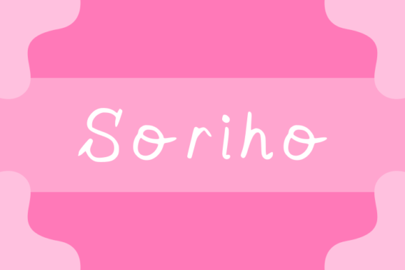 Soriho: A Handwritten Font for Modern Editorial Design