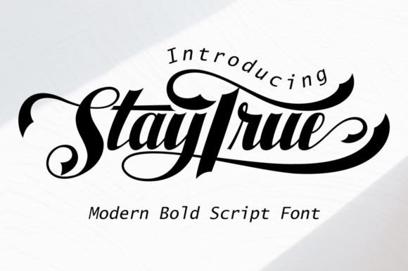 Staytrue: A Handwritten Font for Modern Editorial Design