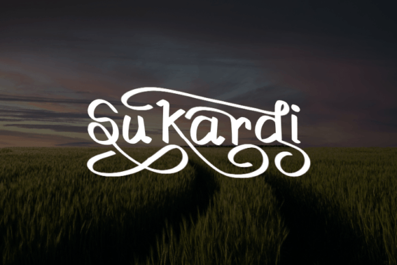 Sukardi: A Modern Script Font for Polished Branding