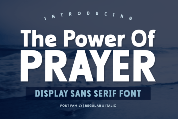 The Power of Prayer Font for Modern Editorial Design