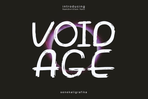 Void Age: A Modern Typeface for Editorial Elegance