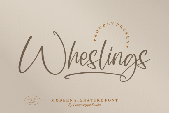 Wheslings – A Modern Font for Web Design Projects