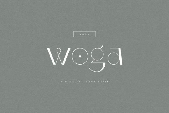 Woga: A Modern Sans Serif Font for Editorial Design