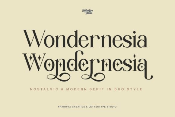 Wondernesia: A Serif Font That Elevates Editorial Design